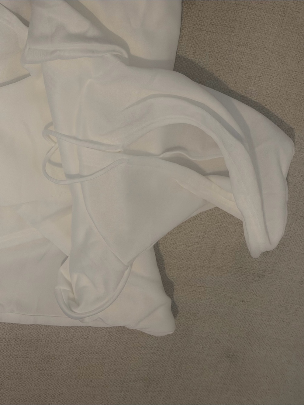 Men's White Hoodie - Classic Pullover